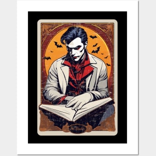 The Reader Vampire Halloween Tarot Card Posters and Art